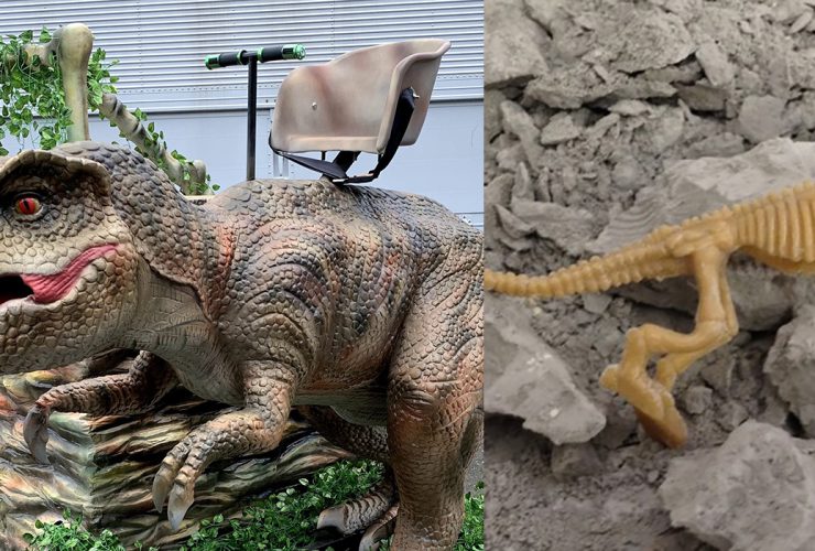恐竜ライド　発掘体験